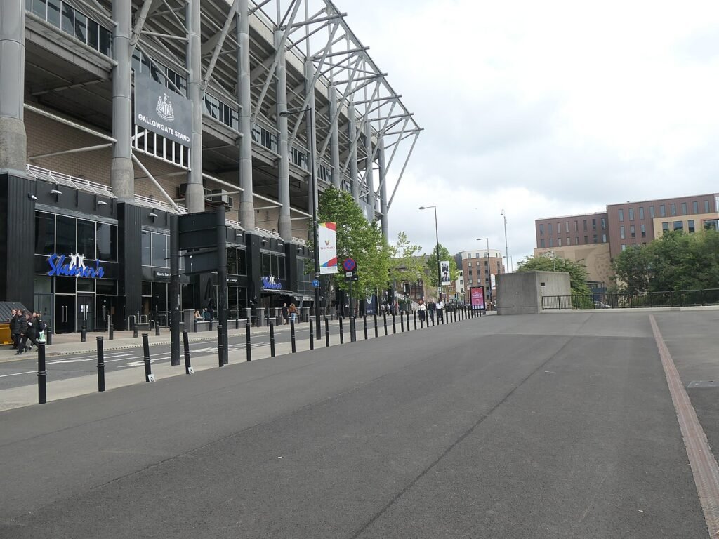 St James’ Park Karte: Eingang und Sitz · St James' Park