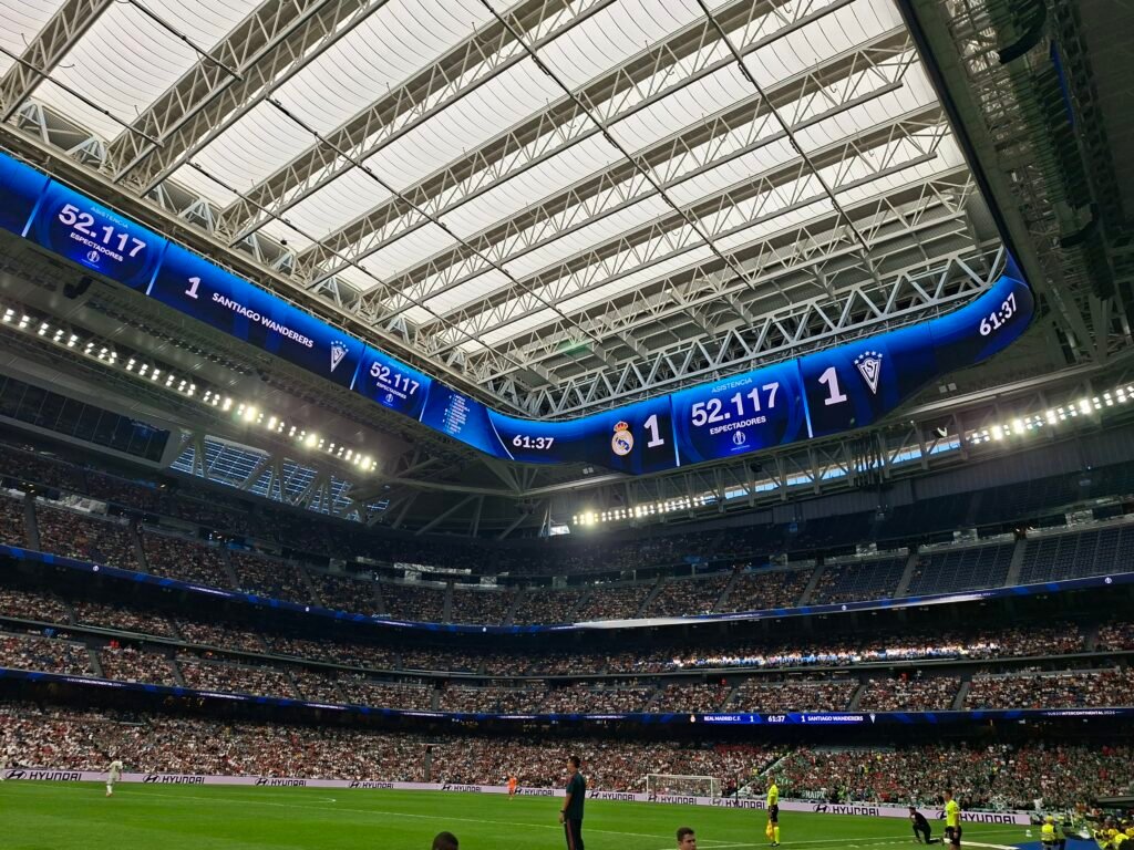 Perspektive aus einem unteren Rang · Santiago Bernabéu