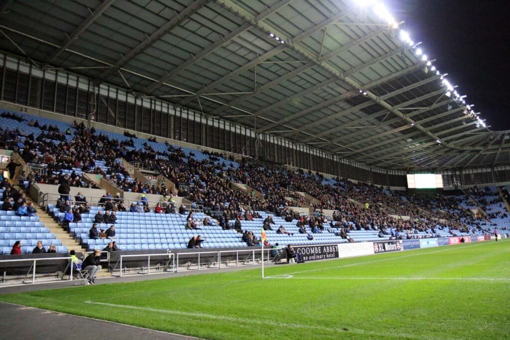 East Stand – arkivbilde fra fotball (2016) · Coventry Building Society Arena