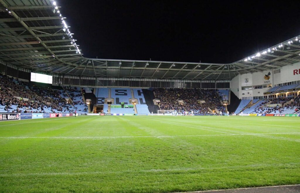 South Stand – arkivbilde fra fotball (2016) · Coventry Building Society Arena