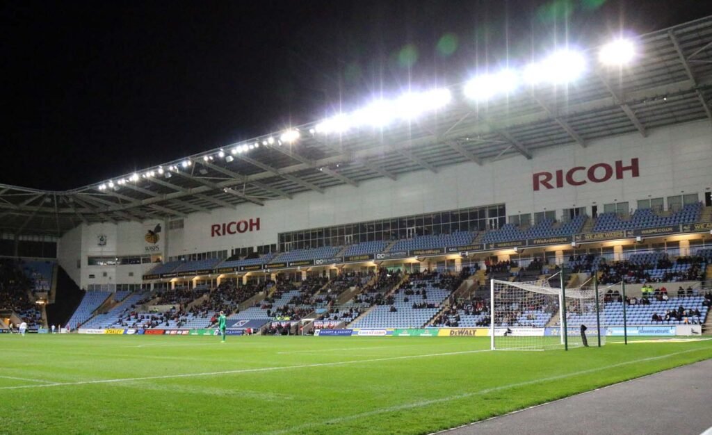 West Stand – arkivbilde fra fotball (2016) · Coventry Building Society Arena