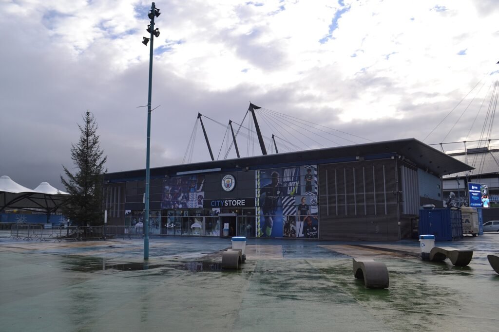 Club shop and stadium facilities · Etihad Stadium
