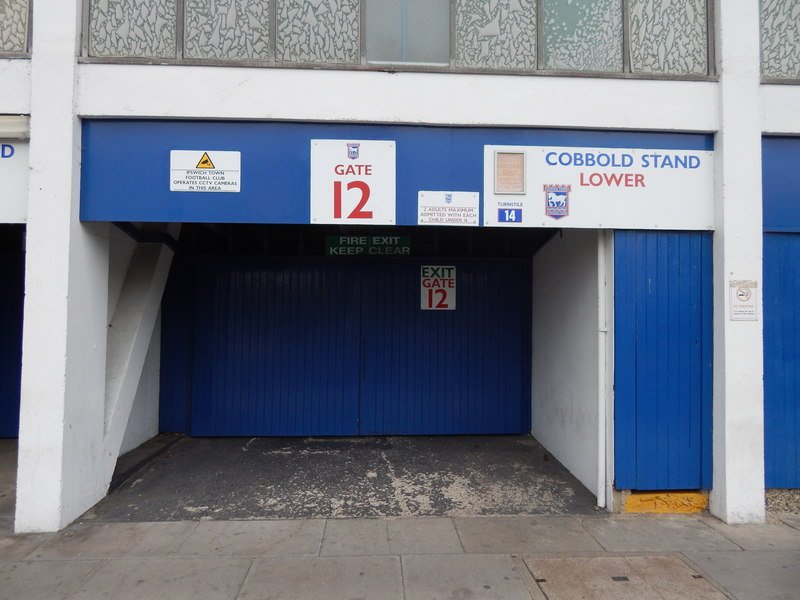 Stadium exterior landmark · Portman Road