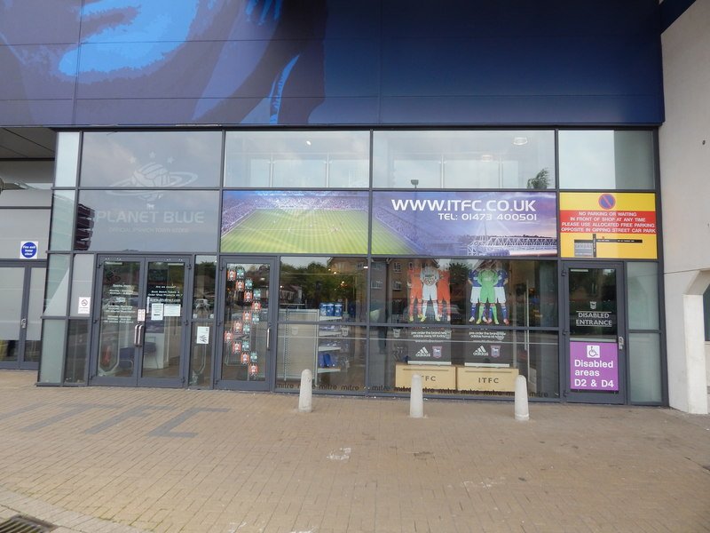 Club shop and stadium facilities · Portman Road