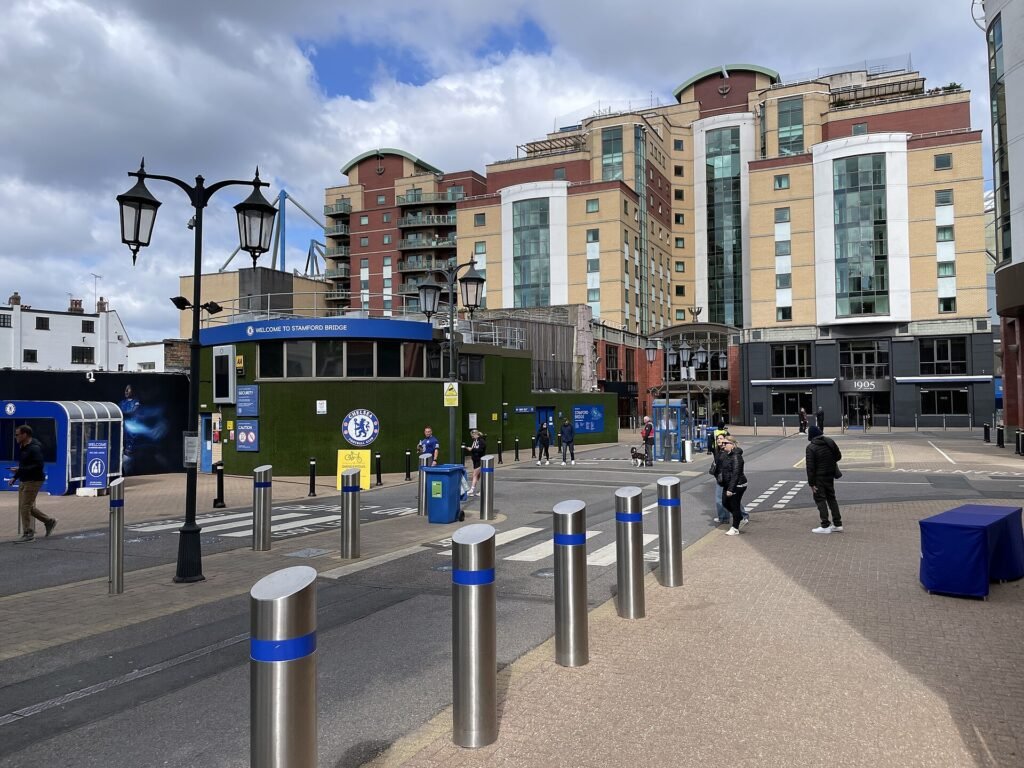 Entrance and turnstile orientation · Stamford Bridge
