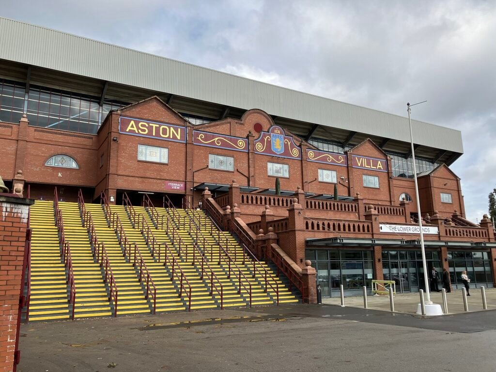 Entrance and turnstile orientation · Villa Park