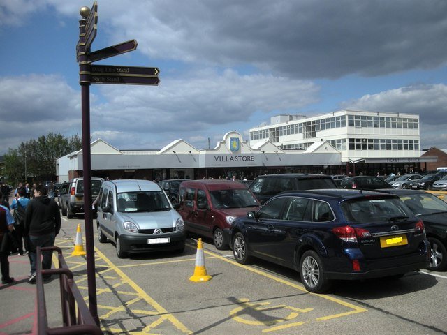 Club shop and stadium facilities · Villa Park