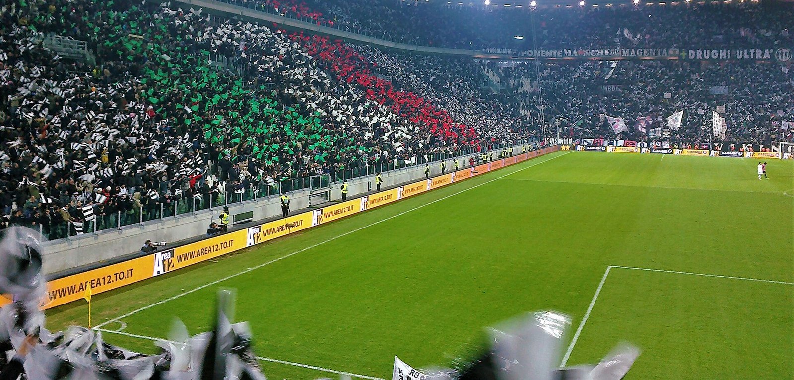 Innvendig oversikt over Allianz Stadium i Torino