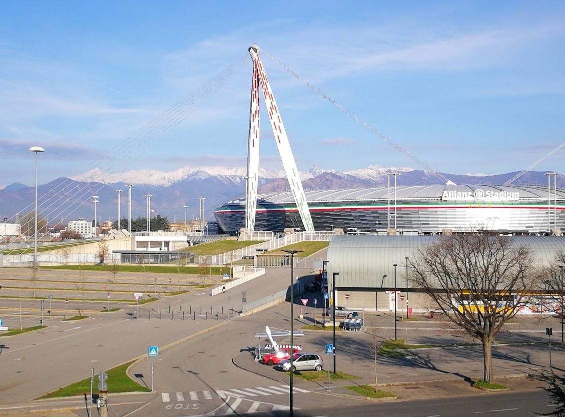 Sørlig parkeringsområde ved Allianz Stadium