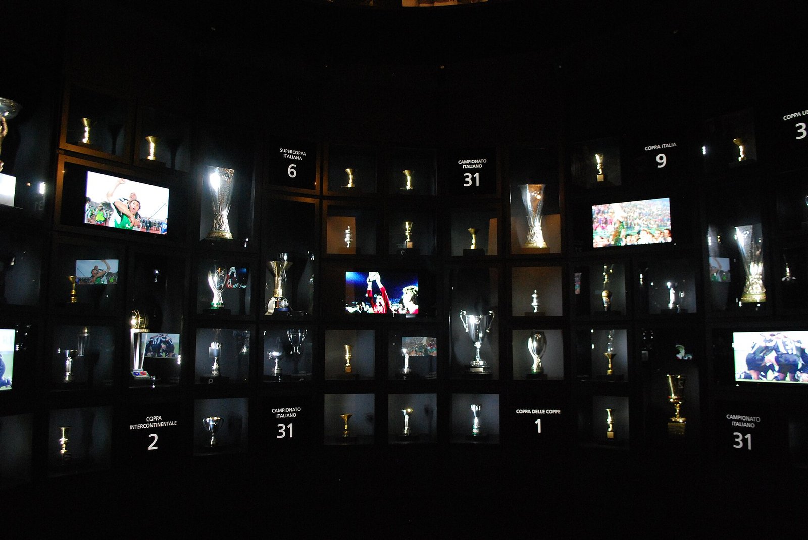 Troférrommet i Juventus Museum