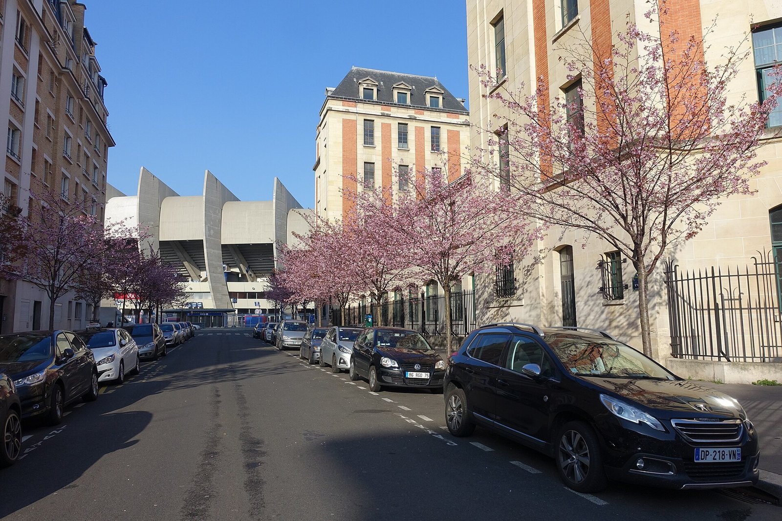 Straßenzugang zum Parc des Princes
