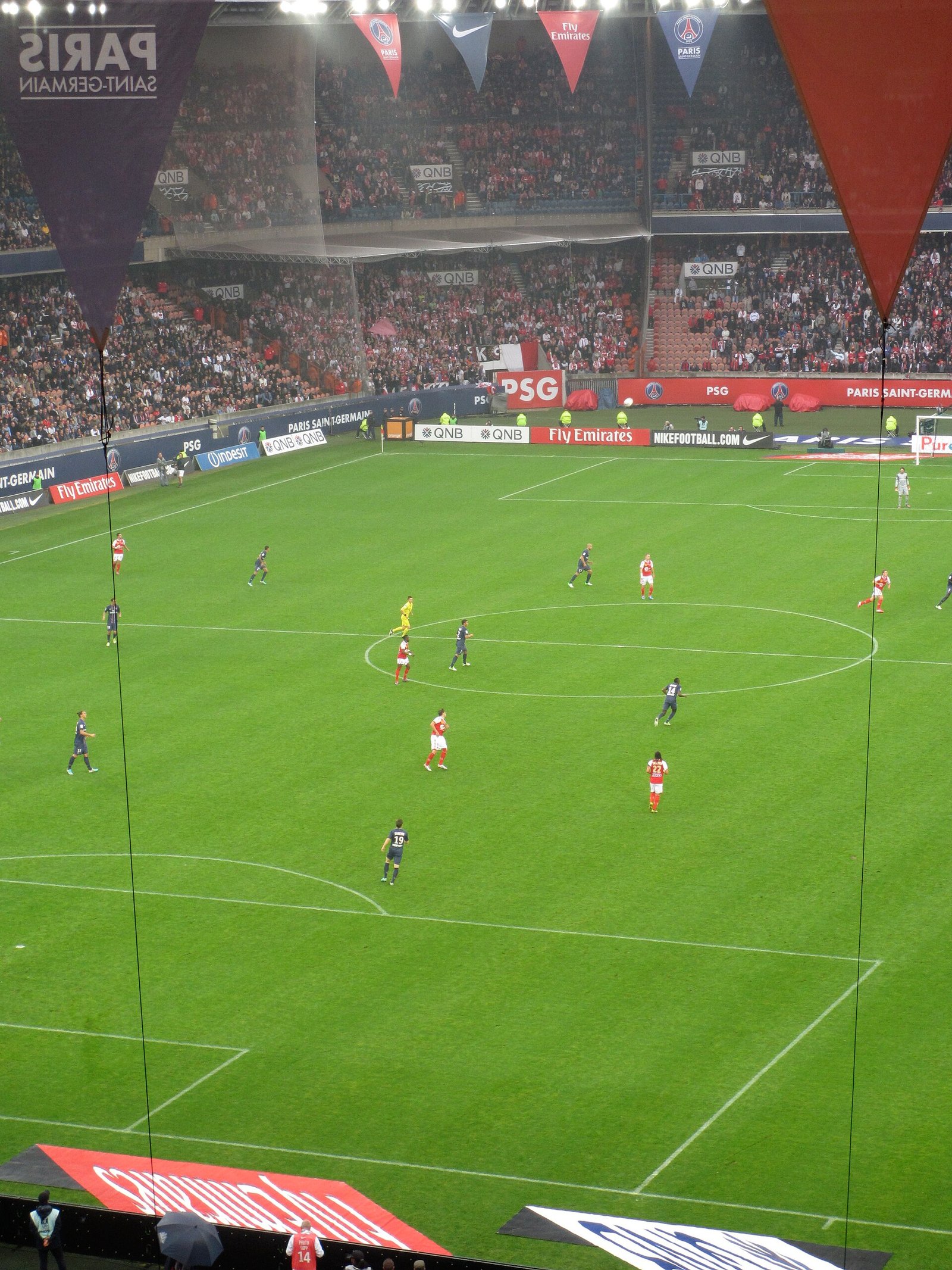 Blick vom Oberrang im Parc des Princes