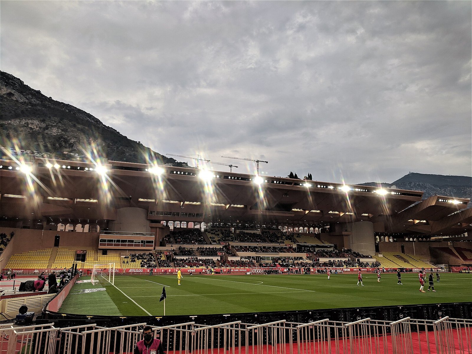 AS-Monaco-Spiel von der Tribüne
